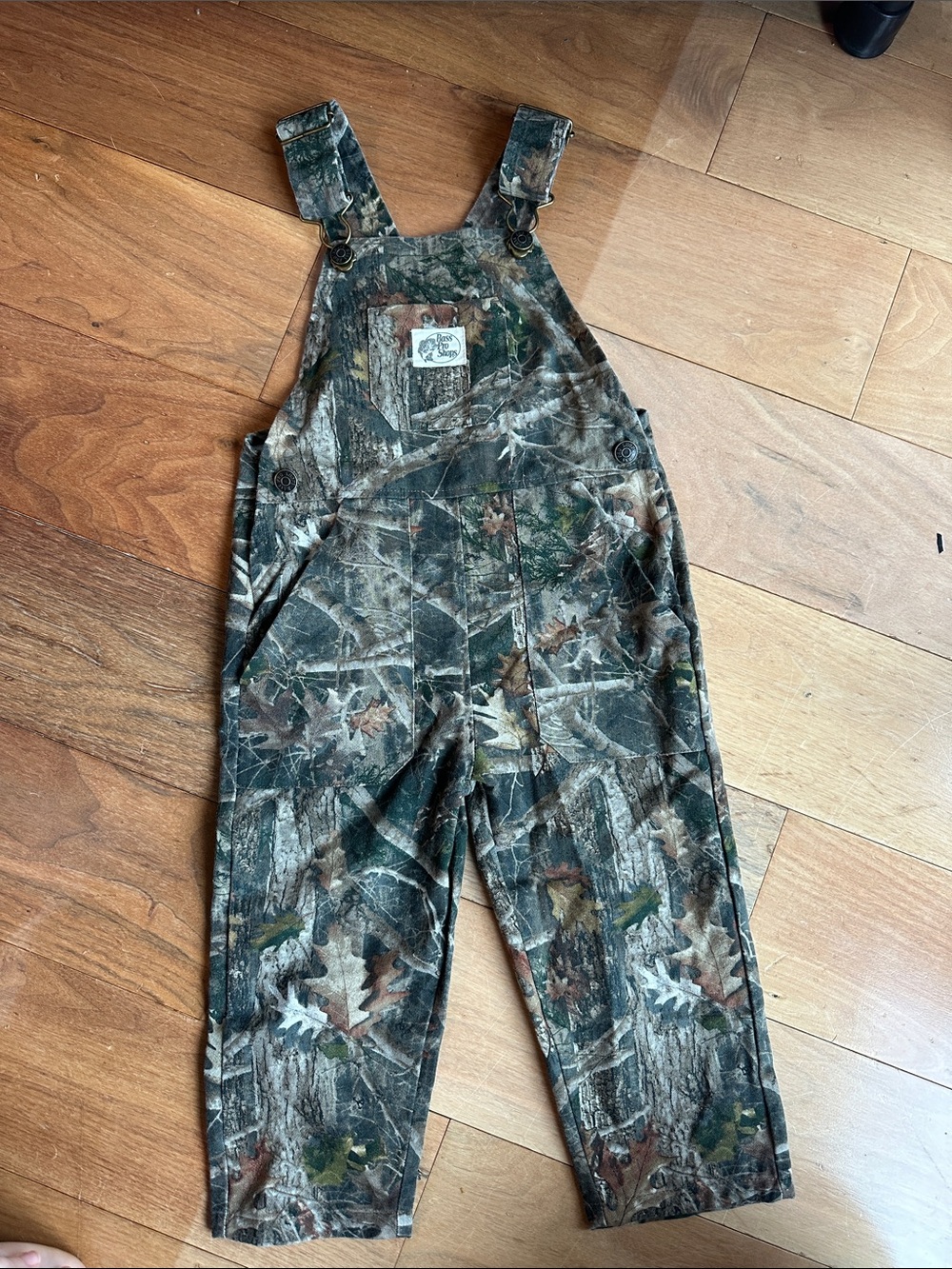 Toddler Bass Pro Shops Camo Bib Overalls Sz 2T